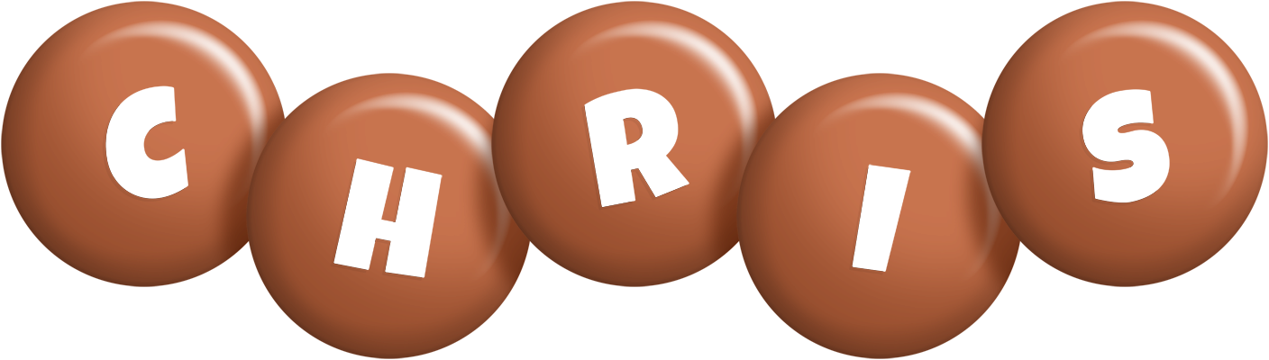 Chris candy-brown logo