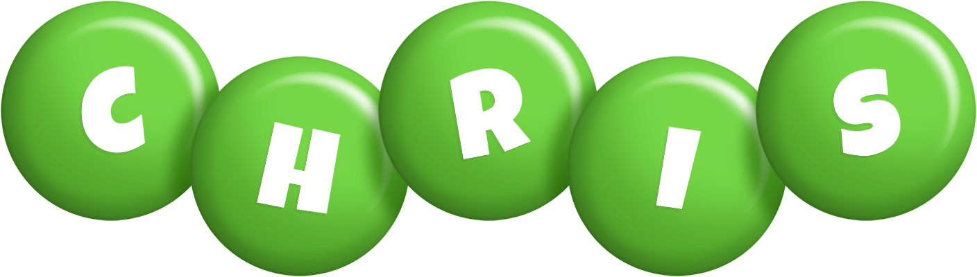 Chris candy-green logo