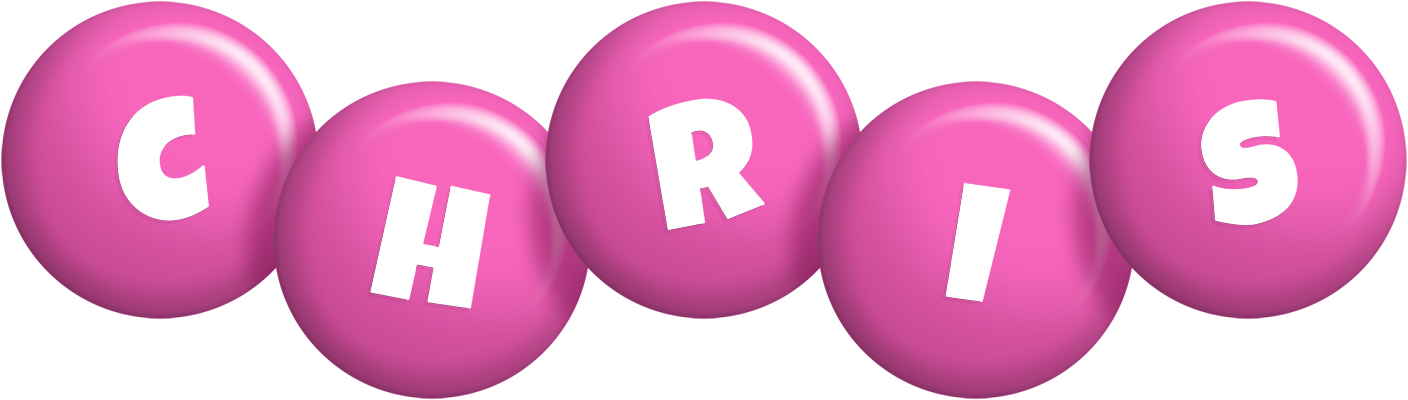 Chris candy-pink logo
