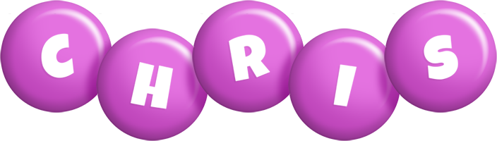 Chris candy-purple logo