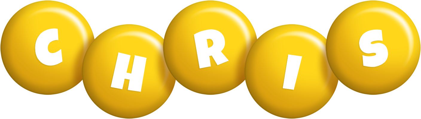Chris candy-yellow logo