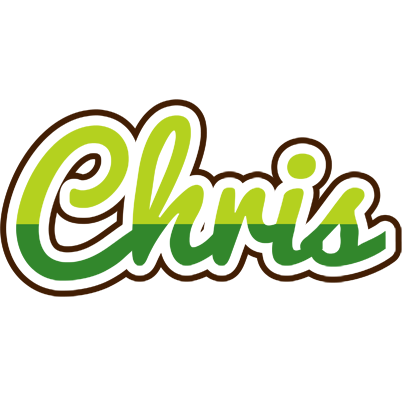 Chris golfing logo