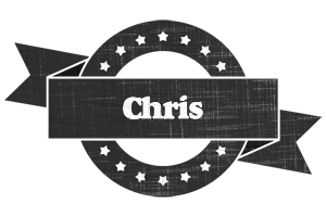 Chris grunge logo