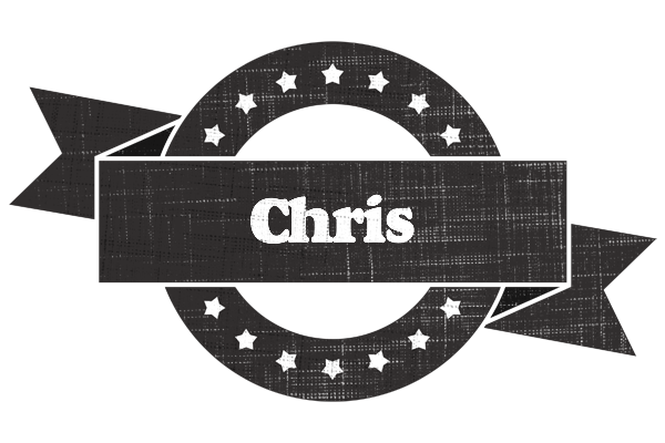 Chris grunge logo