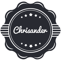 Chrisander badge logo