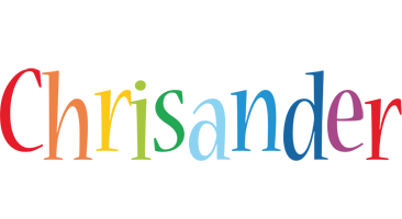 Chrisander birthday logo