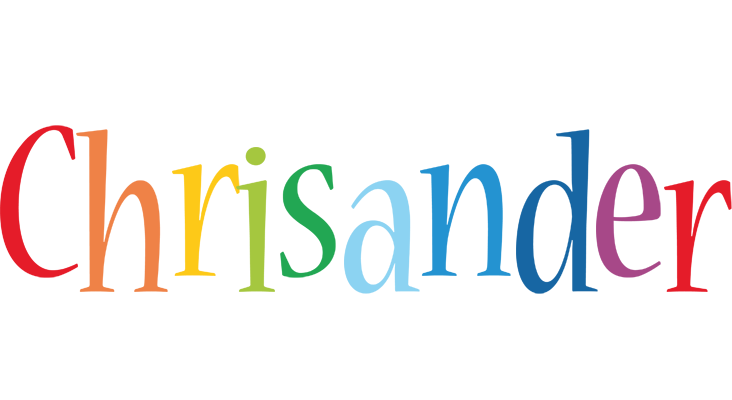 Chrisander birthday logo