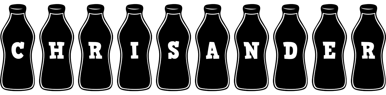 Chrisander bottle logo