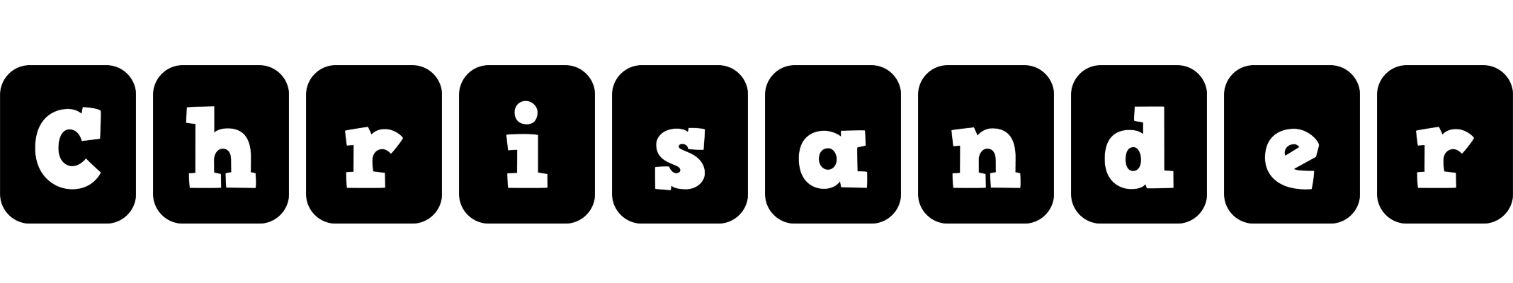 Chrisander box logo