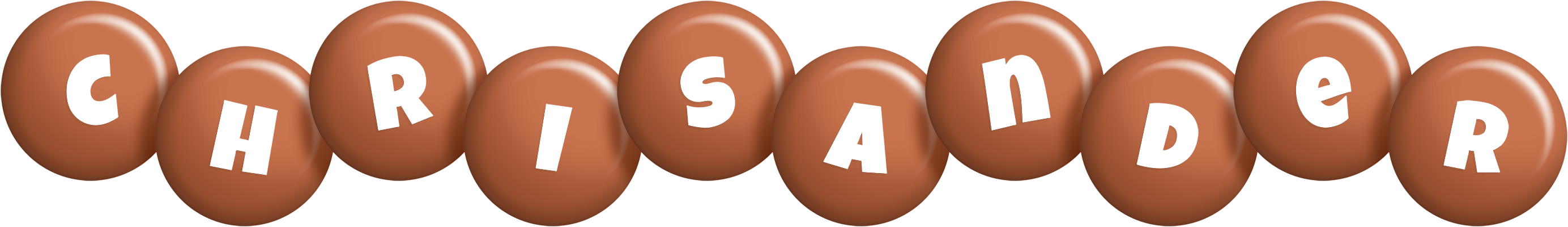 Chrisander candy-brown logo