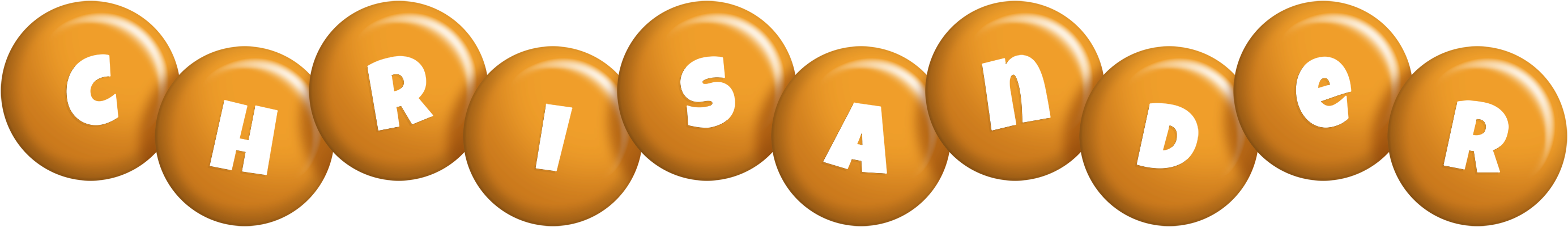 Chrisander candy-orange logo