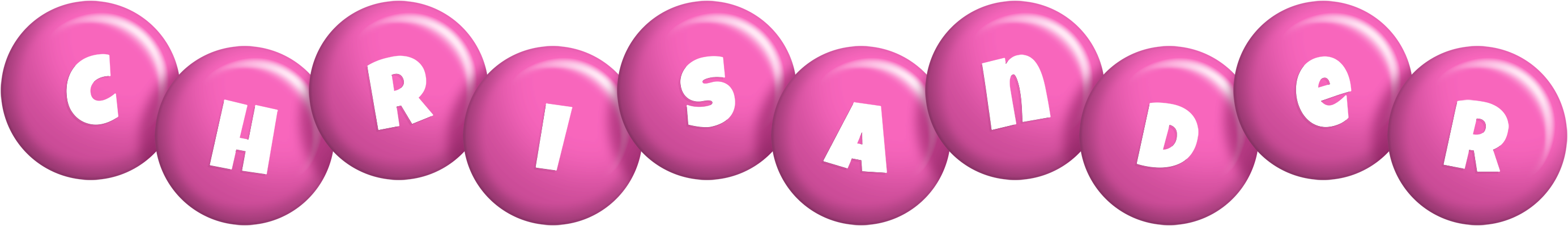Chrisander candy-pink logo