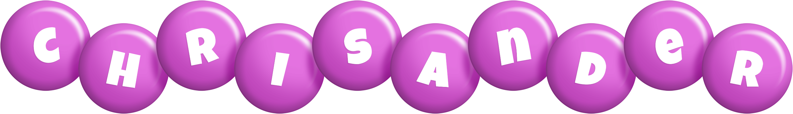 Chrisander candy-purple logo