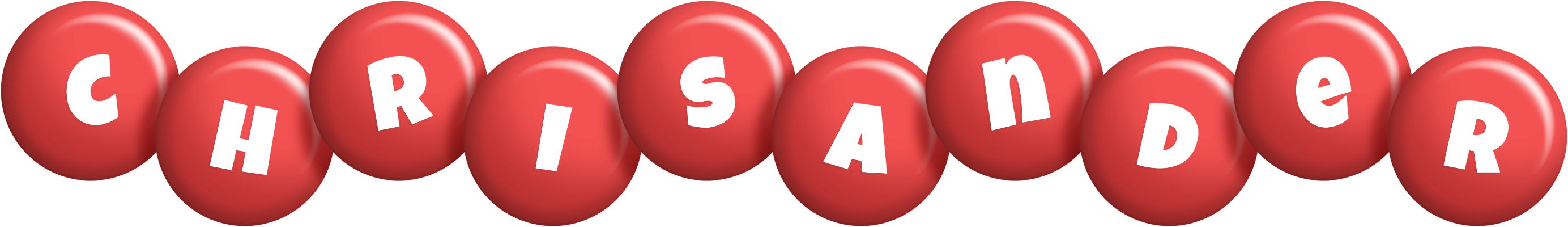 Chrisander candy-red logo