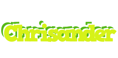 Chrisander citrus logo