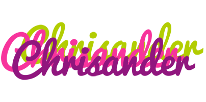 Chrisander flowers logo