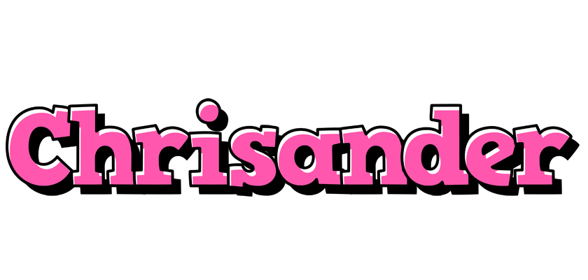 Chrisander girlish logo