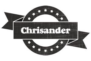 Chrisander grunge logo