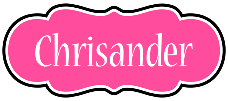 Chrisander invitation logo