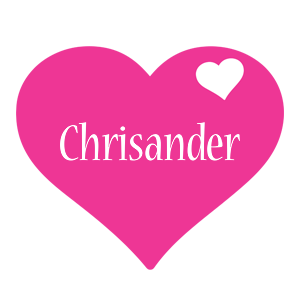 Chrisander love-heart logo