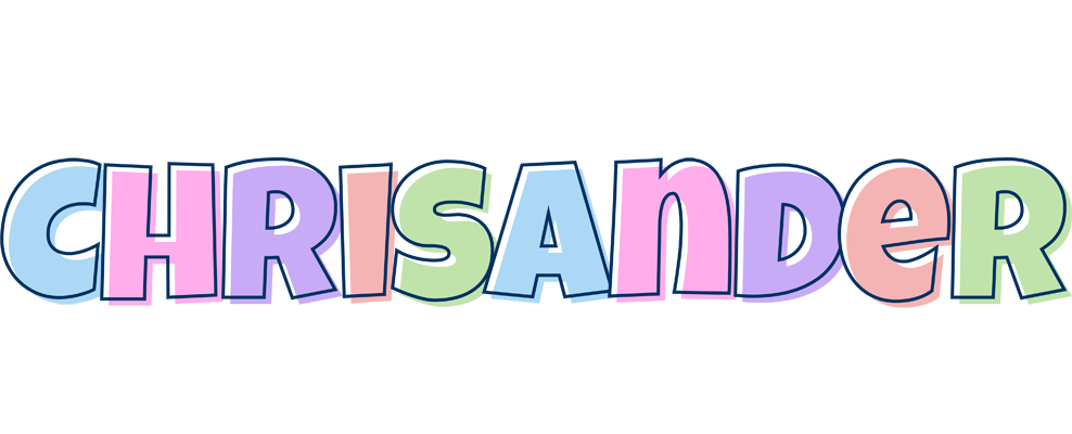 Chrisander pastel logo