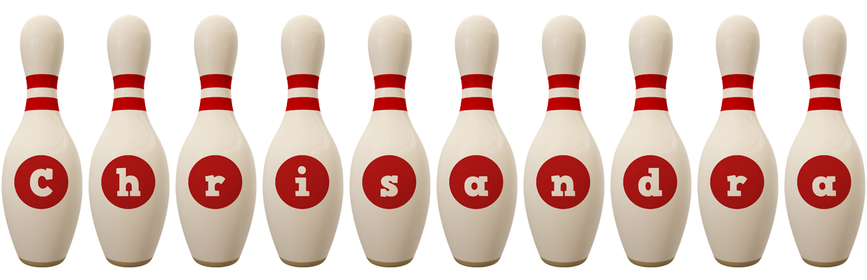 Chrisandra bowling-pin logo