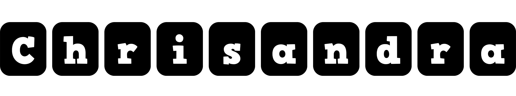 Chrisandra box logo