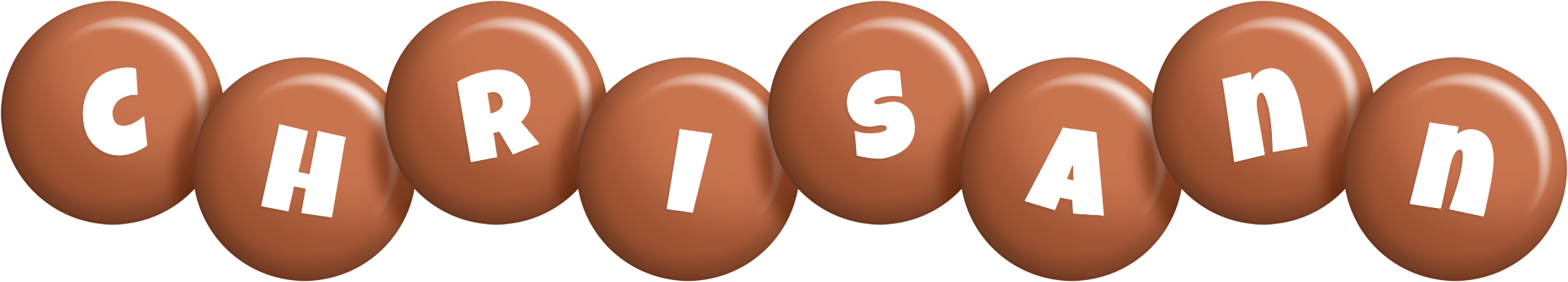 Chrisann candy-brown logo