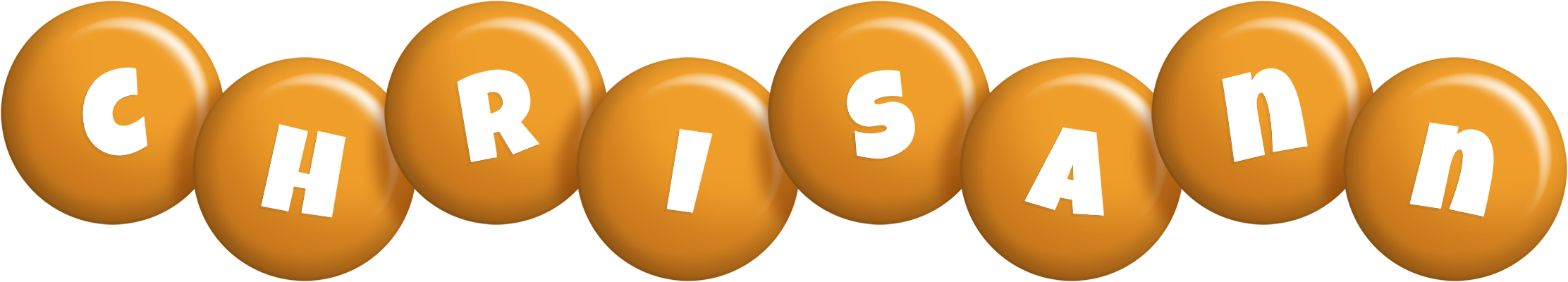 Chrisann candy-orange logo