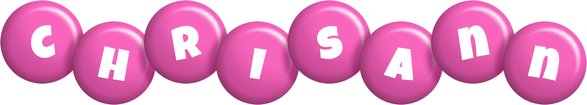 Chrisann candy-pink logo