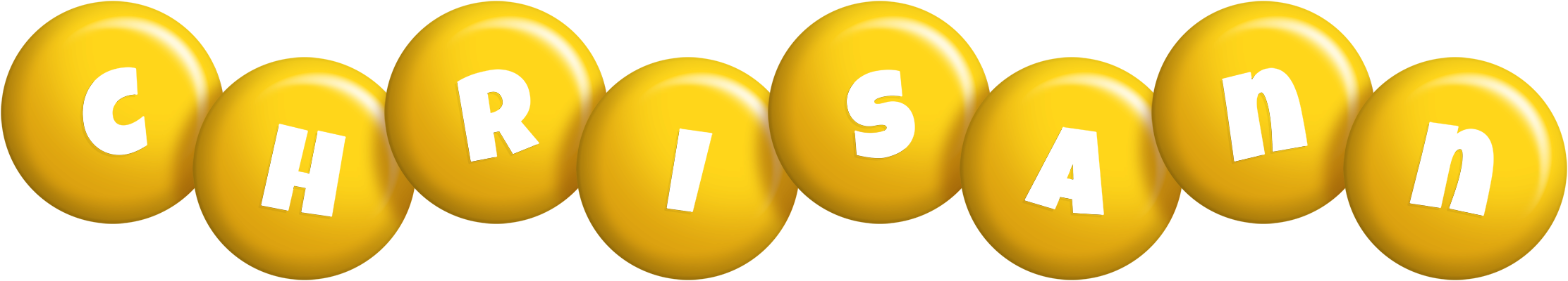 Chrisann candy-yellow logo