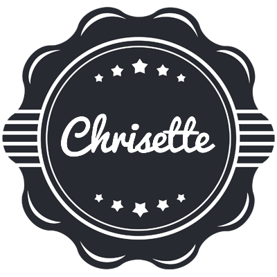 Chrisette badge logo