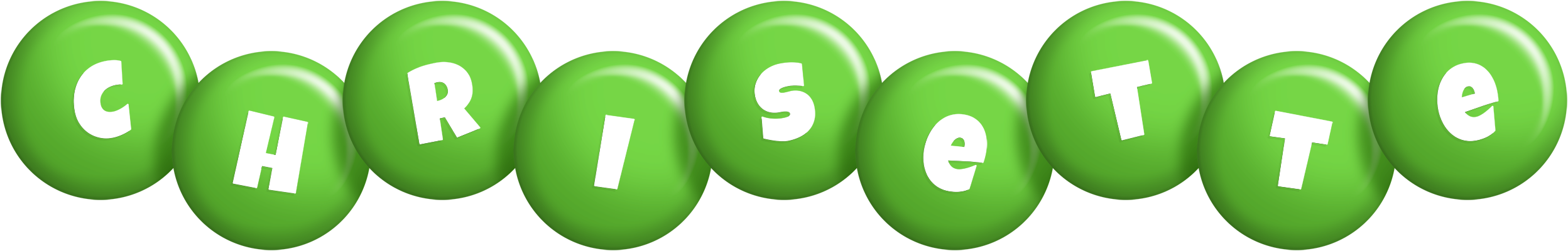 Chrisette candy-green logo
