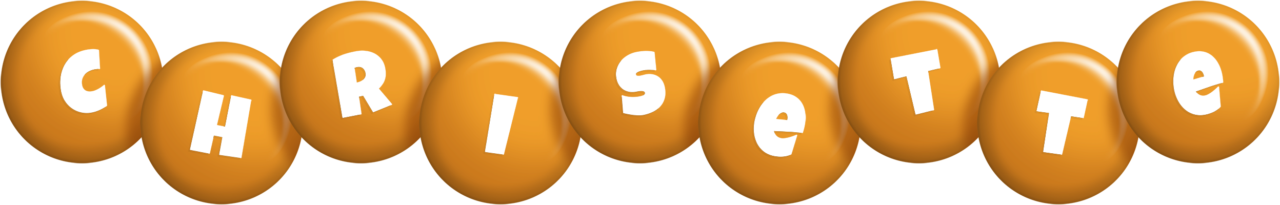 Chrisette candy-orange logo