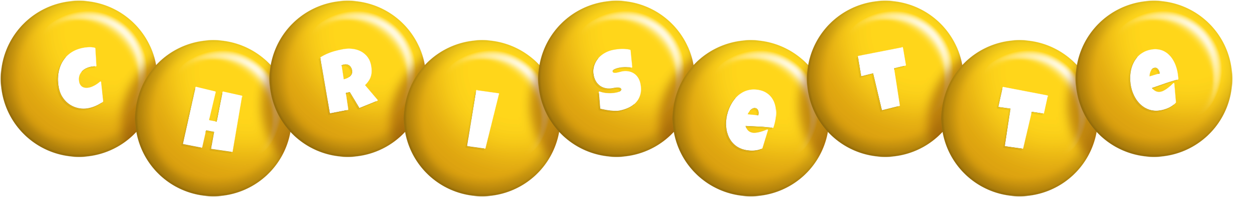 Chrisette candy-yellow logo