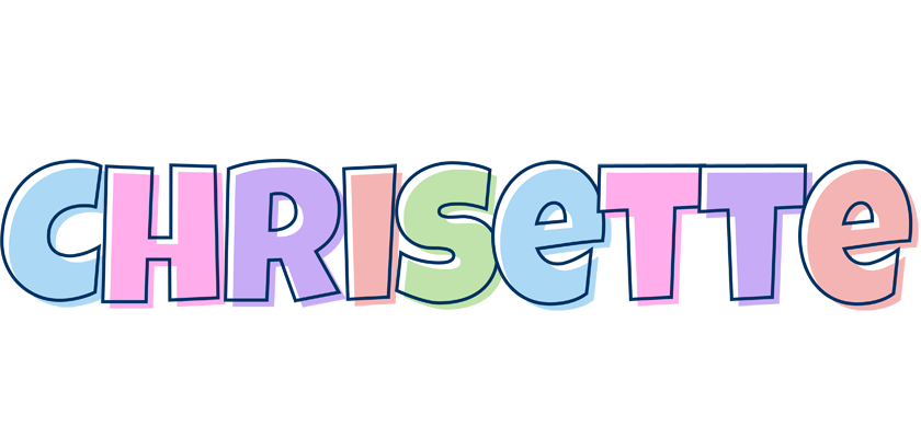 Chrisette pastel logo