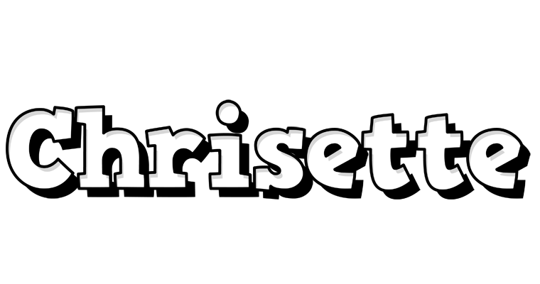 Chrisette snowing logo