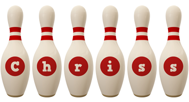 Chriss bowling-pin logo