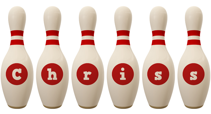 Chriss bowling-pin logo