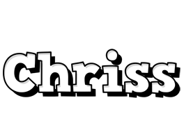 Chriss snowing logo