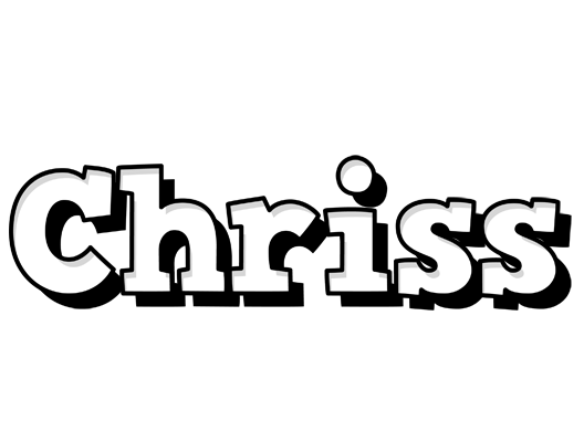 Chriss snowing logo