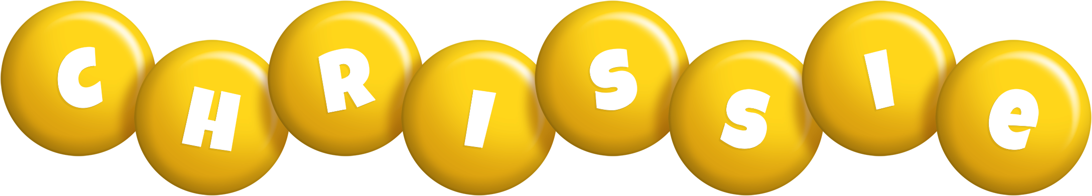 Chrissie candy-yellow logo