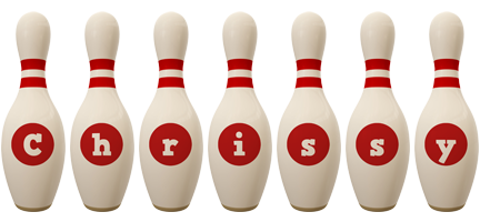 Chrissy bowling-pin logo