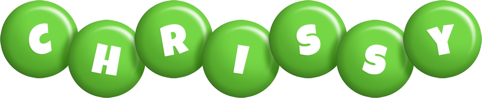 Chrissy candy-green logo