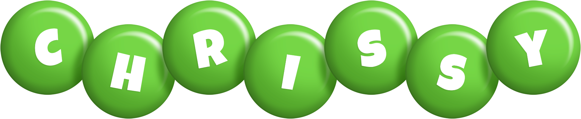 Chrissy candy-green logo
