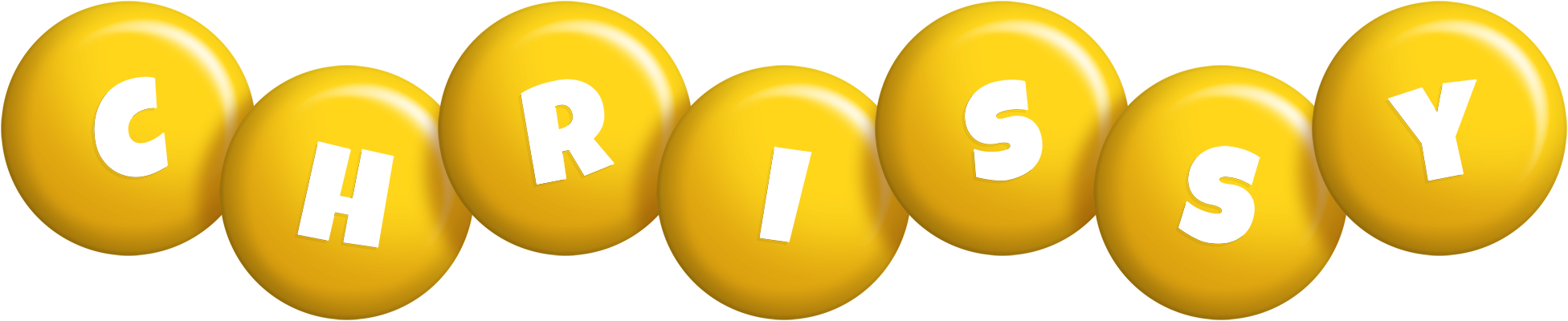 Chrissy candy-yellow logo