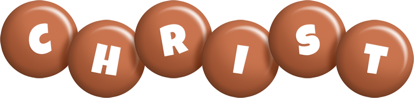 Christ candy-brown logo