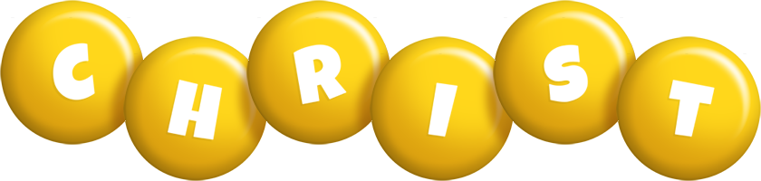 Christ candy-yellow logo