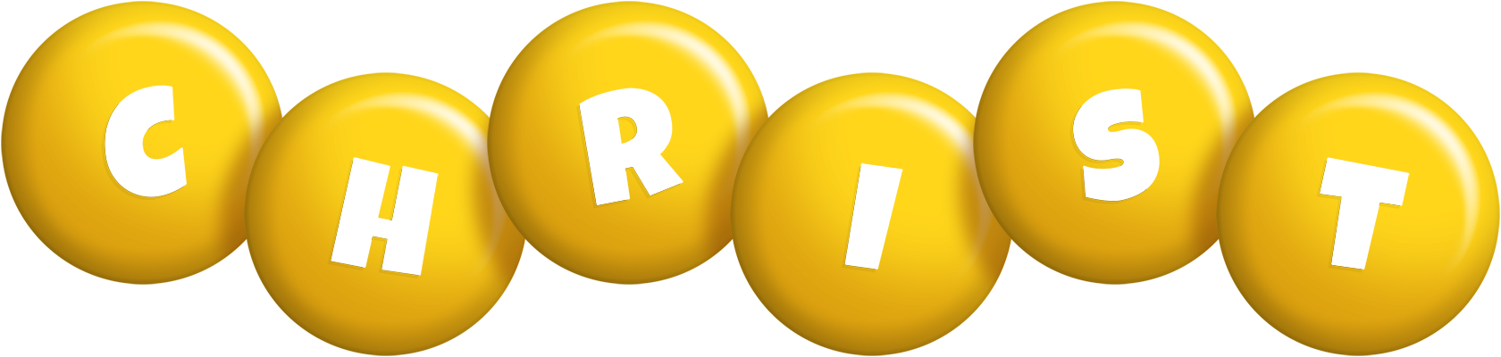 Christ candy-yellow logo