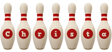 Christa bowling-pin logo